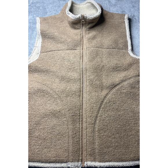 Woolrich Jackets & Blazers - Woolrich Fleece Vest‎ Women’s Large Browns Full Zip Outdoor SOFT Size Medium